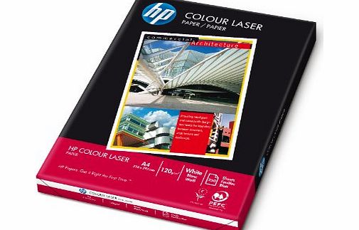 HP Hewlett Packard [HP] Laser Paper Smooth ColorLok 120gsm A4 White Ref HCL0330 [250 Sheets]